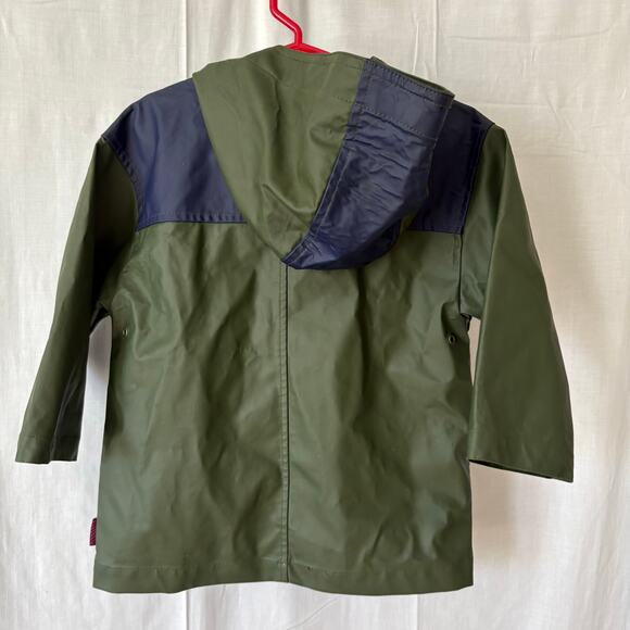 Vintage Gymsport Gymboree Rain Jacket Coat Kids Size 2-3 Years Green/Blue - Picture 2 of 5